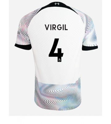 Liverpool Virgil van Dijk #4 Bortedrakt 2022-23 Kortermet